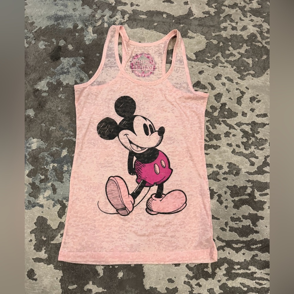 Disney Light Pink Mickey Mouse Tank Top